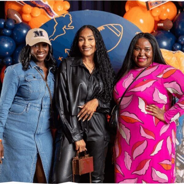 three women posing for a photo